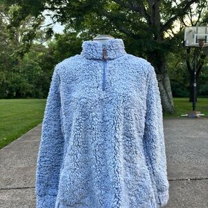 Weatherproof Blue Cowl Neck Sweater